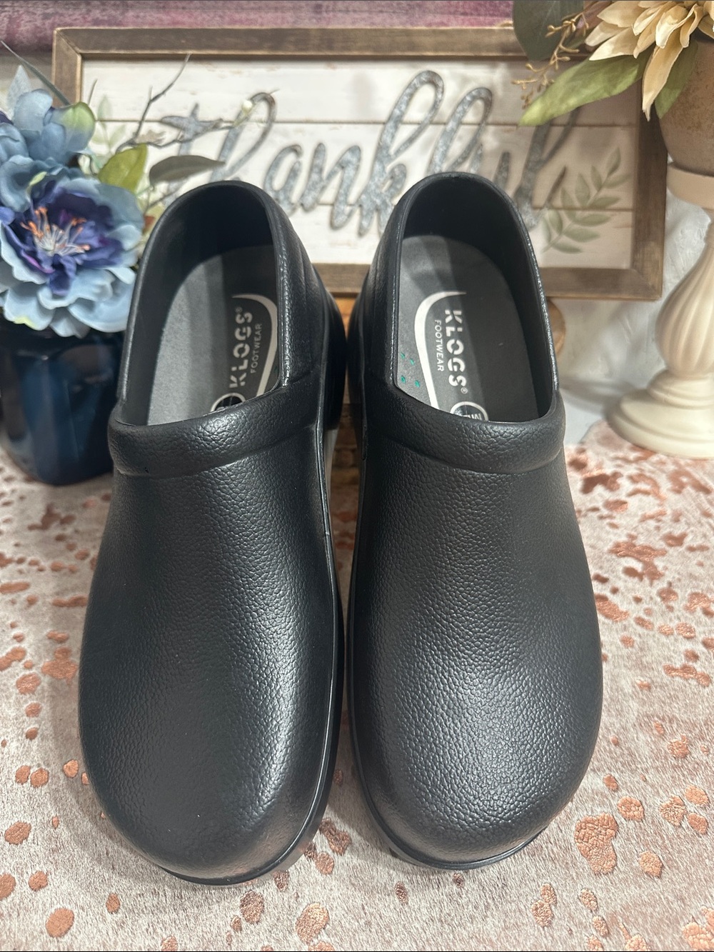 Klogs Men’s Black Slip-On Work Clogs